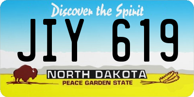 ND license plate JIY619