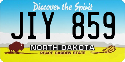 ND license plate JIY859