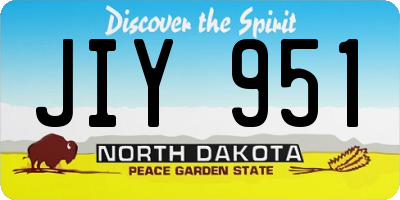 ND license plate JIY951