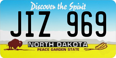 ND license plate JIZ969