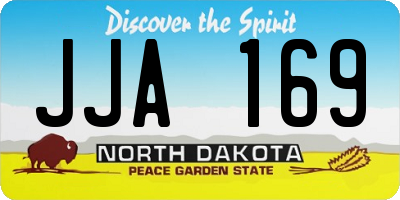 ND license plate JJA169