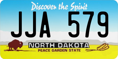 ND license plate JJA579