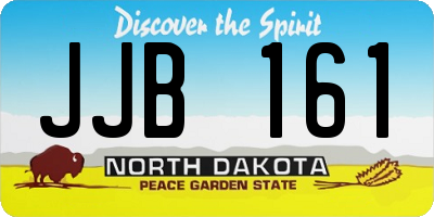 ND license plate JJB161