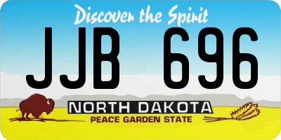 ND license plate JJB696