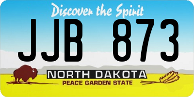 ND license plate JJB873