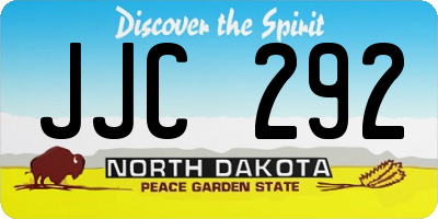 ND license plate JJC292