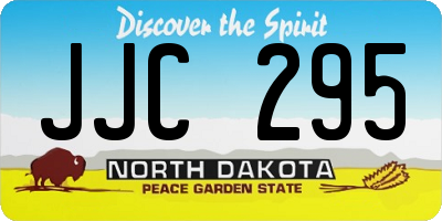 ND license plate JJC295