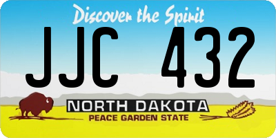 ND license plate JJC432