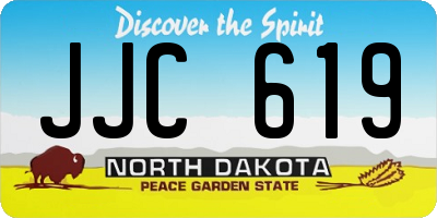ND license plate JJC619