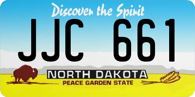 ND license plate JJC661