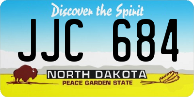 ND license plate JJC684