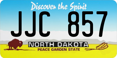 ND license plate JJC857