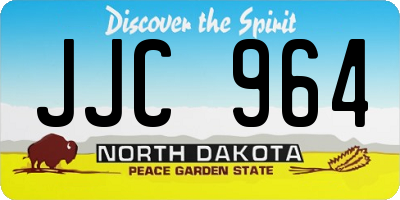 ND license plate JJC964