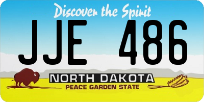 ND license plate JJE486