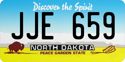 ND license plate JJE659