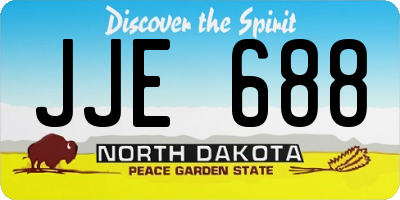 ND license plate JJE688
