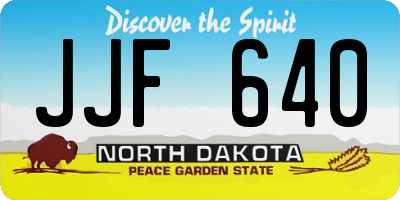 ND license plate JJF640