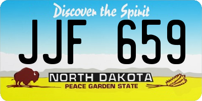 ND license plate JJF659