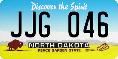 ND license plate JJG046