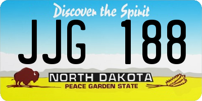 ND license plate JJG188