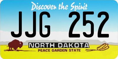 ND license plate JJG252