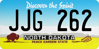 ND license plate JJG262