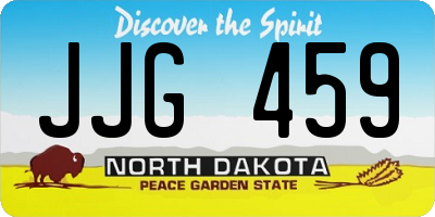 ND license plate JJG459