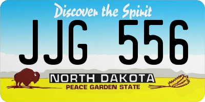 ND license plate JJG556