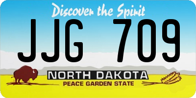 ND license plate JJG709
