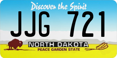 ND license plate JJG721