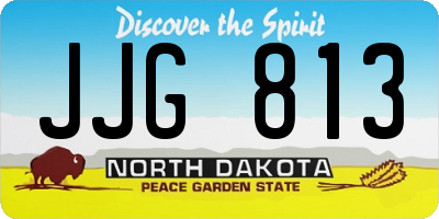 ND license plate JJG813