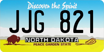 ND license plate JJG821