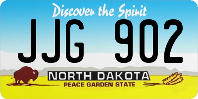 ND license plate JJG902