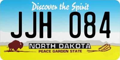 ND license plate JJH084