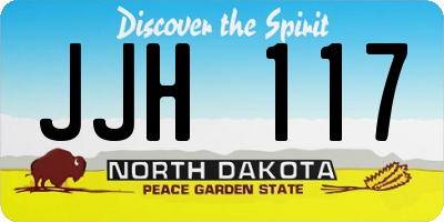 ND license plate JJH117
