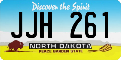 ND license plate JJH261