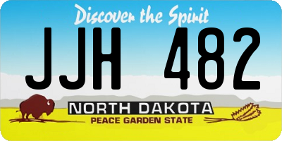 ND license plate JJH482