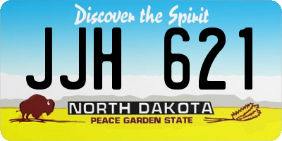 ND license plate JJH621