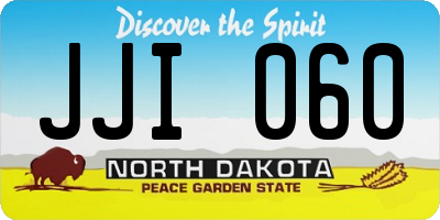 ND license plate JJI060