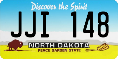 ND license plate JJI148
