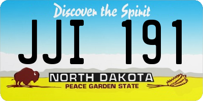 ND license plate JJI191