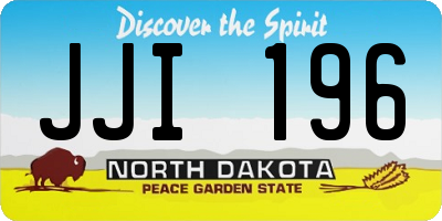 ND license plate JJI196