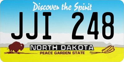ND license plate JJI248