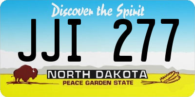 ND license plate JJI277