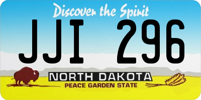 ND license plate JJI296