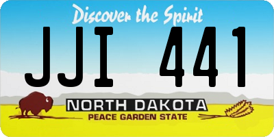 ND license plate JJI441
