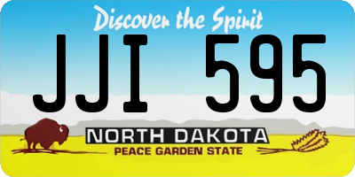 ND license plate JJI595