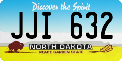 ND license plate JJI632