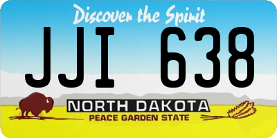 ND license plate JJI638
