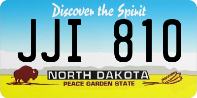 ND license plate JJI810